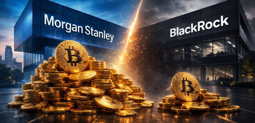 Morgan Stanley vs BlackRock начинают конкуренцию за институциональных инвесторов рынок криптоактивы