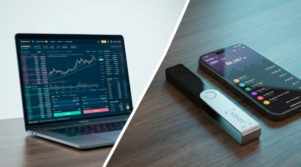 Горячий биржевой кошелёк против холодного кошелька Ledger - сравнение безопасности хранения криптовалют