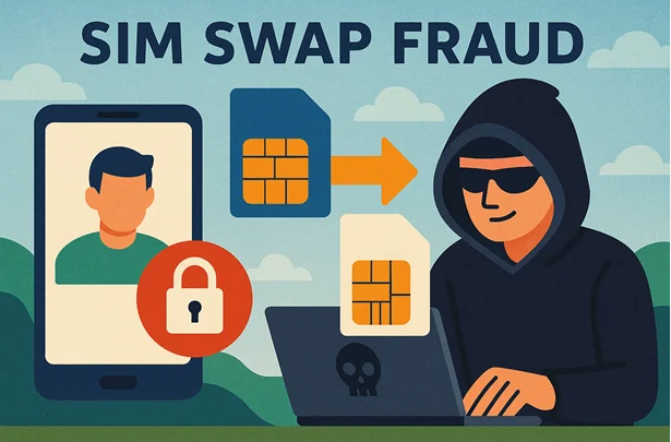 Хакер выполняет SIM swap атаку для получения доступа к аккаунтам