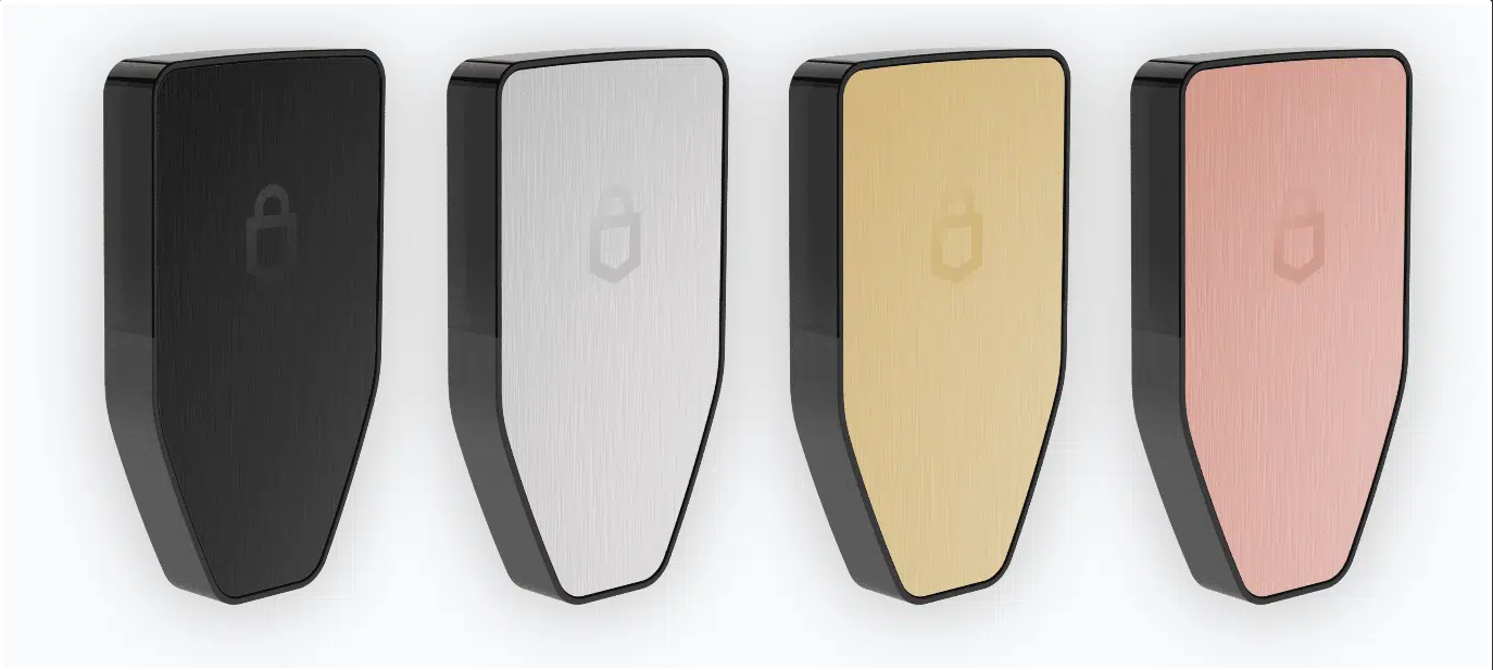 Аппаратные кошельки Trezor  разных цветов