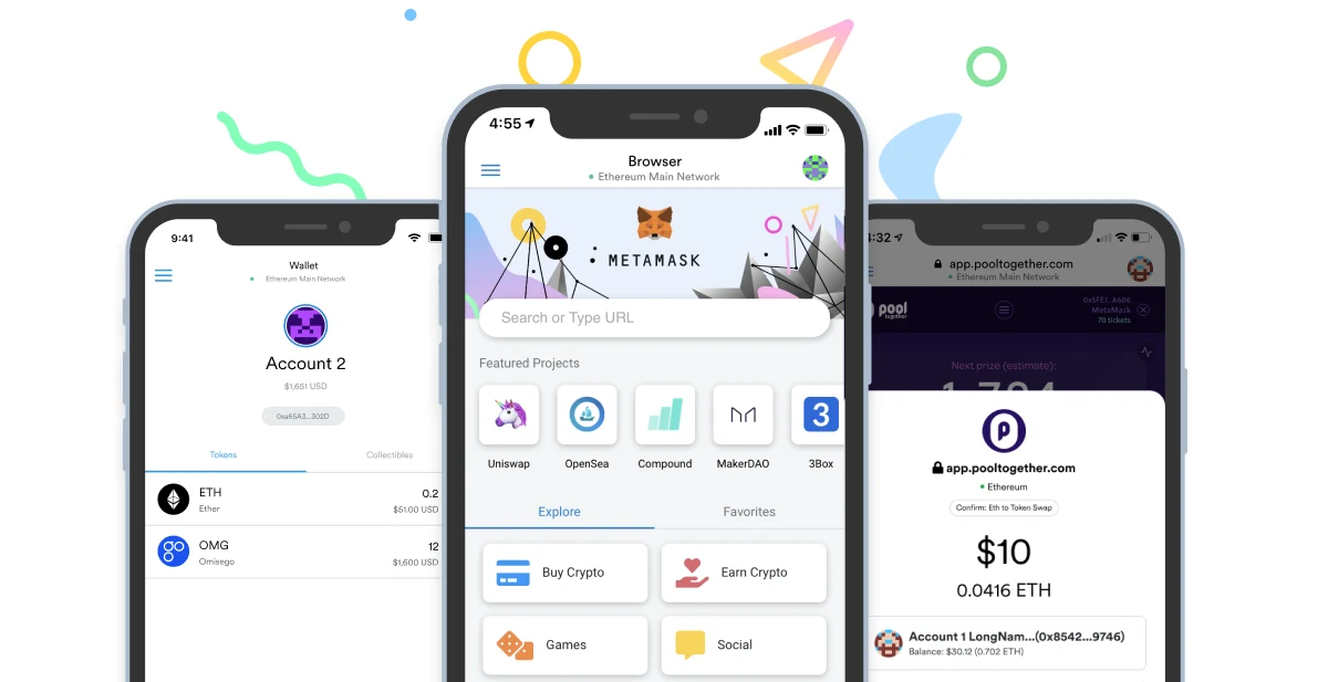 Мобильный кошелек Metamask