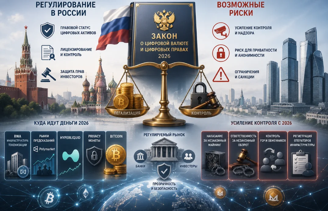 Регулирование криптовалюты в России 2026