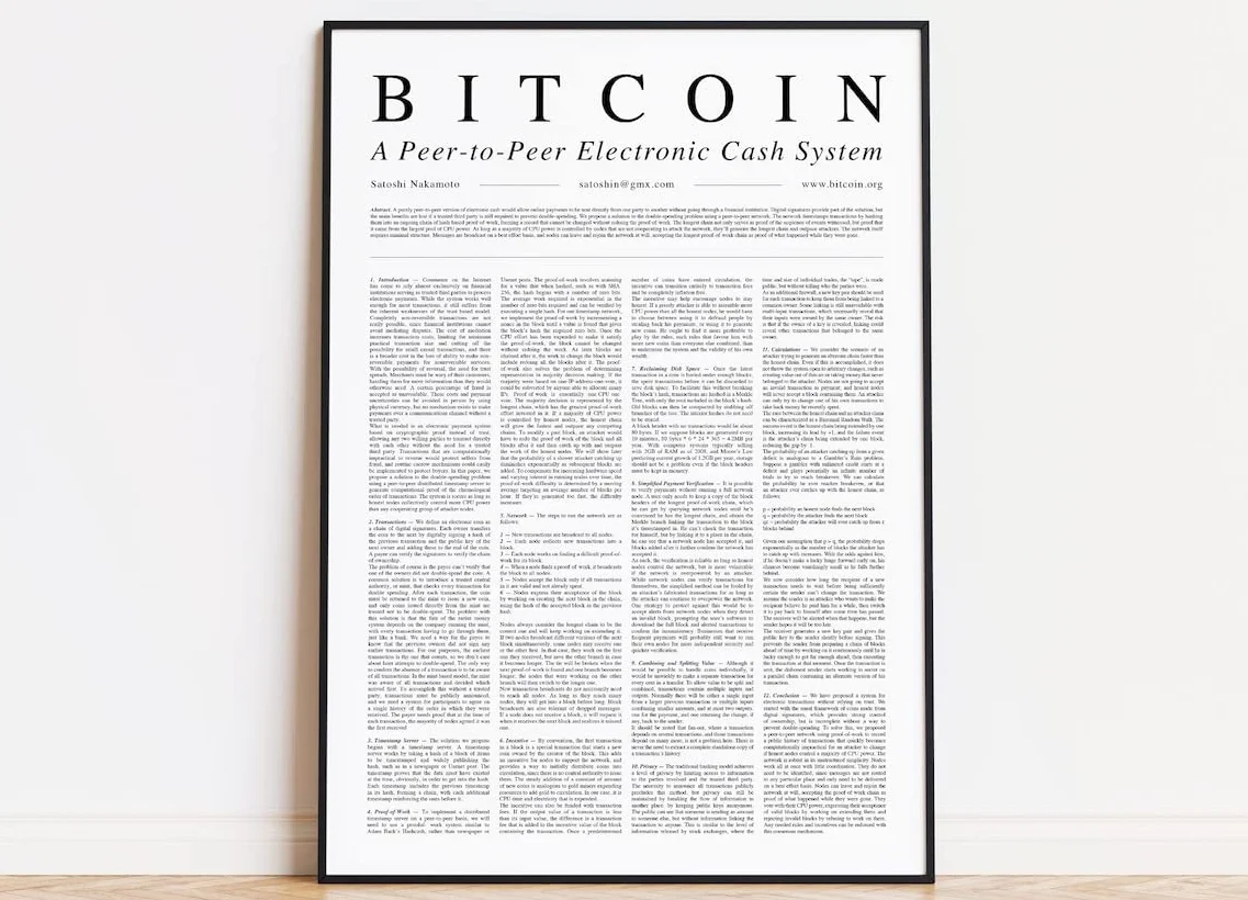 White Paper первой криптовалюты в истории - Bitcoin