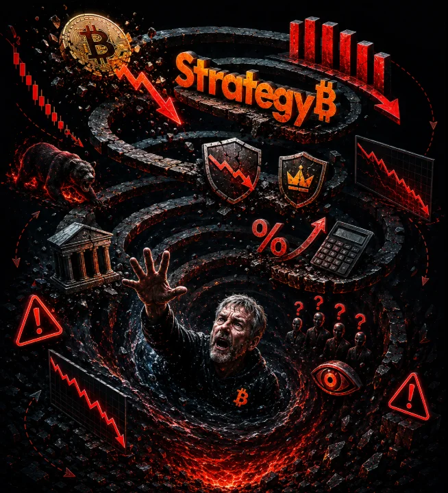 Компания Strategy вошла в спираль смерти и может обвалить биткоин