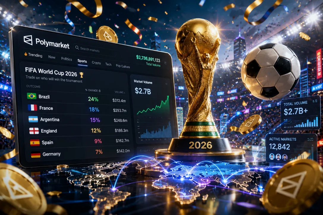 Чемпионат мира 2026 стал рекордным событием для Polymarket