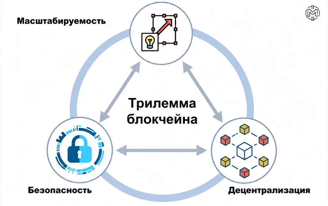 Трилемма любого блокчейна