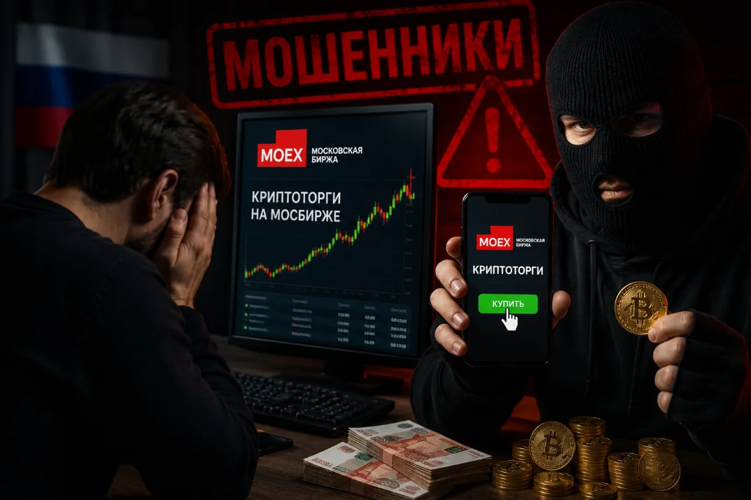 Использование мошенниками бренда Мосбиржи для обмана криптоинвесторов