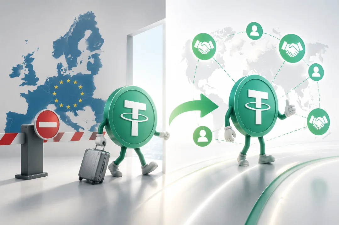 Tether уходит из Европы официально - и остаётся через партнёров неофициально