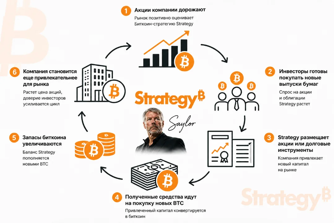 Механизм увеличения BTC Strategy
