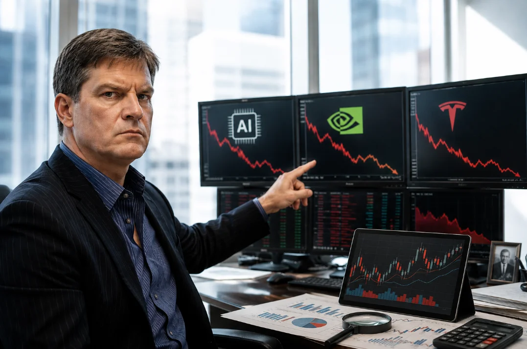 Майкл Бьюрри снова шортит рынок: инвестор поставил против AI, NVIDIA и Tesla