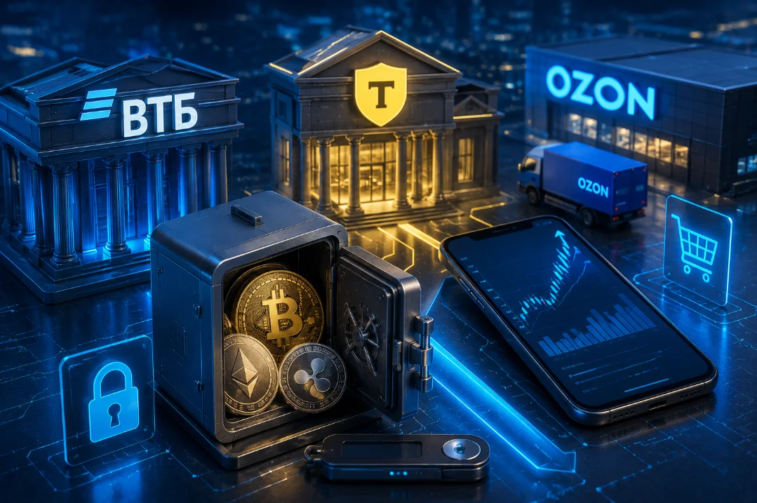 ВТБ и Т-банк готовятся открыть депозиты в криптовалюте - а Озон запускает брокера осенью