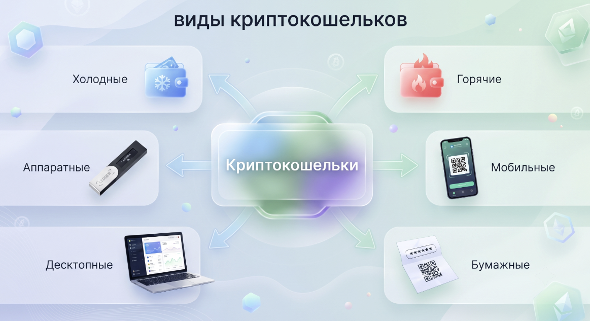 Криптокошельки: виды, сравнение и как выбрать лучший в 2026