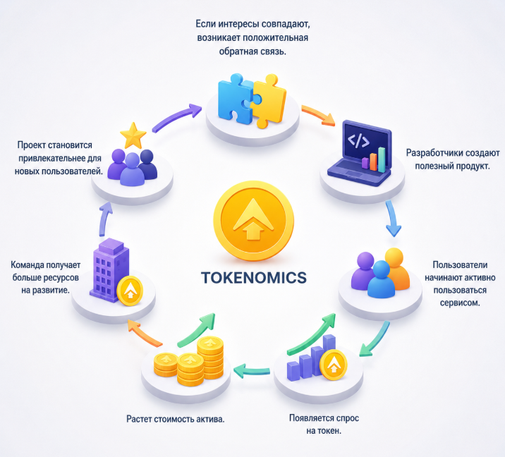 Механизм работы правильной криптоэкономики проекта