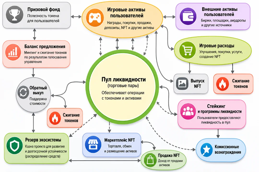 Механики создания ценности токена криптопроекта