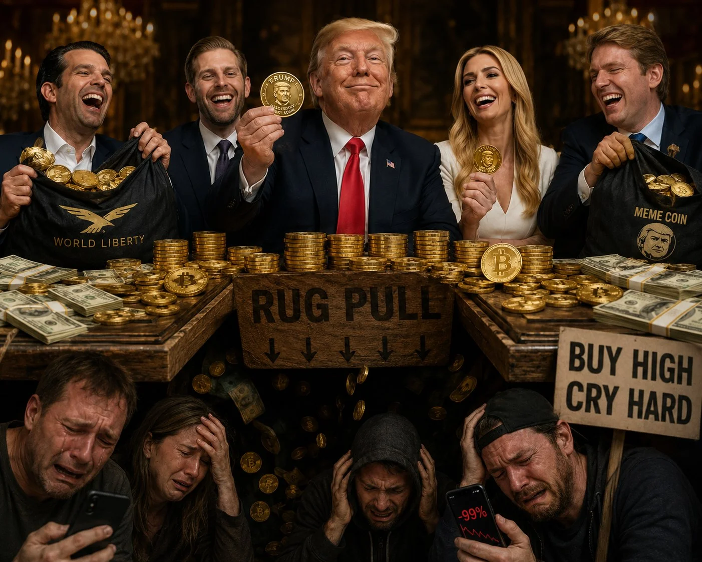 Как семья Трампа зарабатывает на криптовалюте: мемкоины, World Liberty Financial и миллиарды долларов