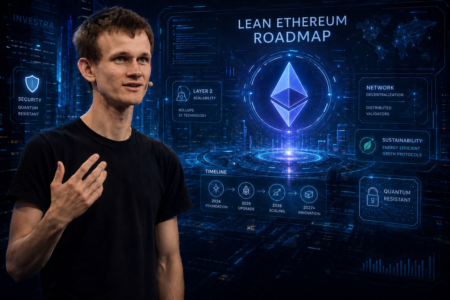 Виталик Бутерин представил дорожную карту Ethereum на ближайшие 5 лет