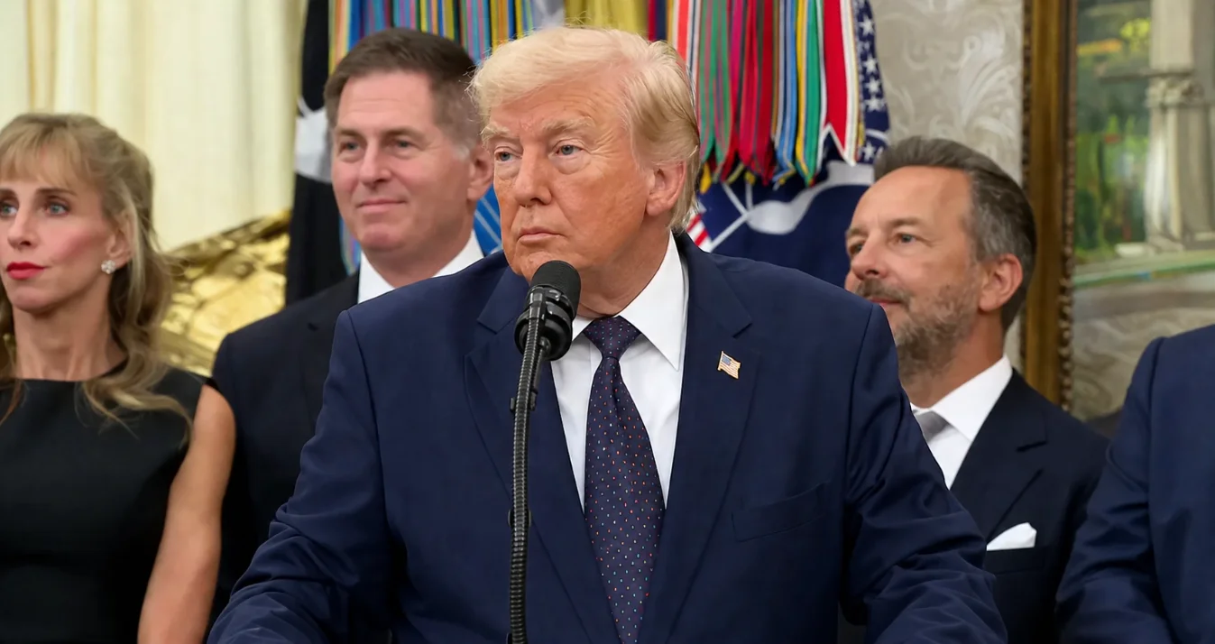 Выступление Трампа на пресс-конференции в Белом доме