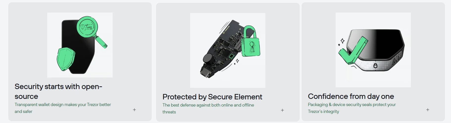 Приватные функции Trezor Safe 5