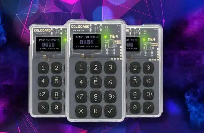 Coldcard Mk4 самый безопасный Bitcoin кошелек