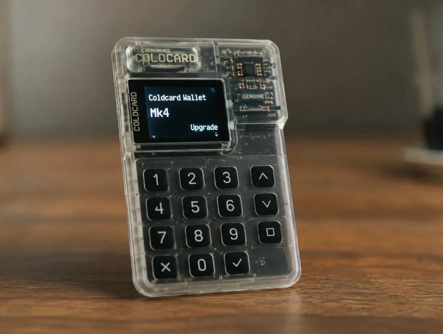 Обзор Coldcard Mk4 в 2026 году: самый безопасный аппаратный Bitcoin-кошелек