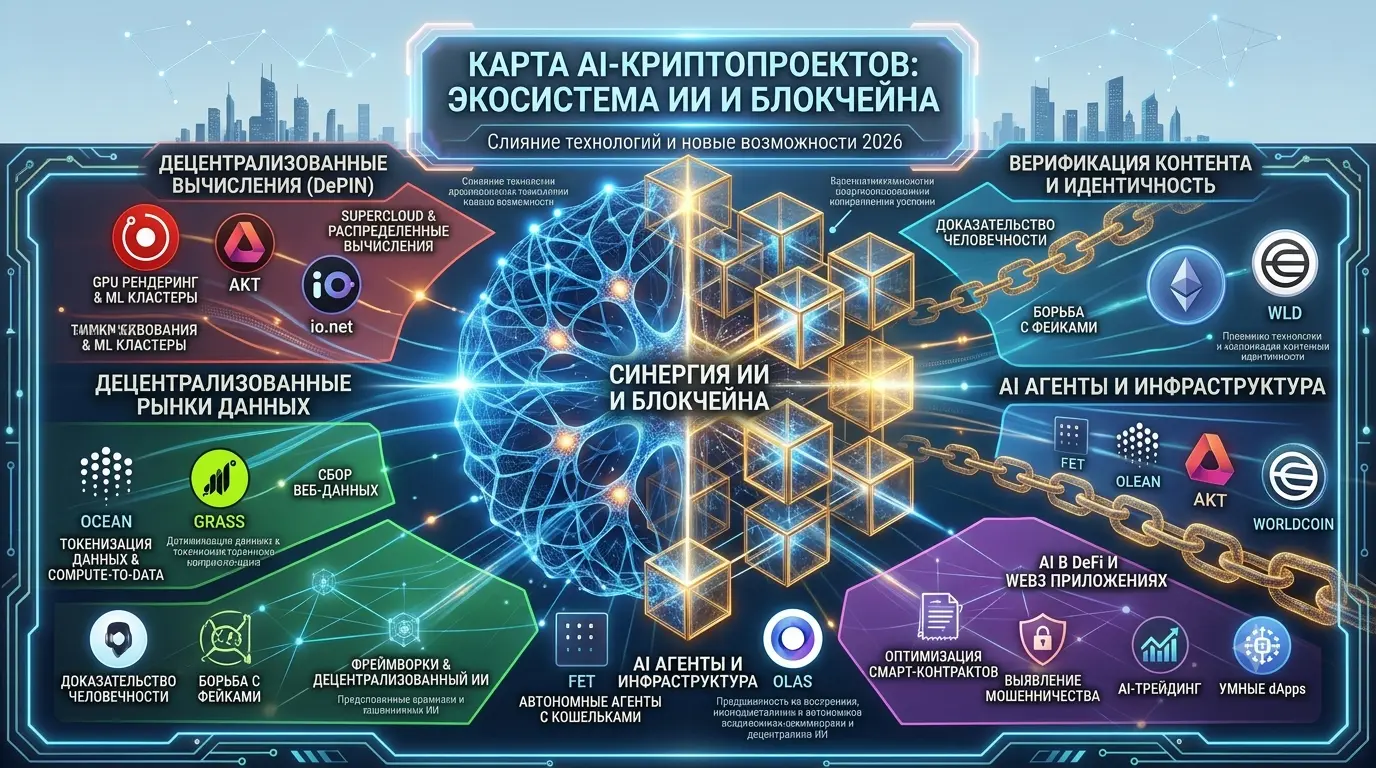 карта AI-криптопроектов