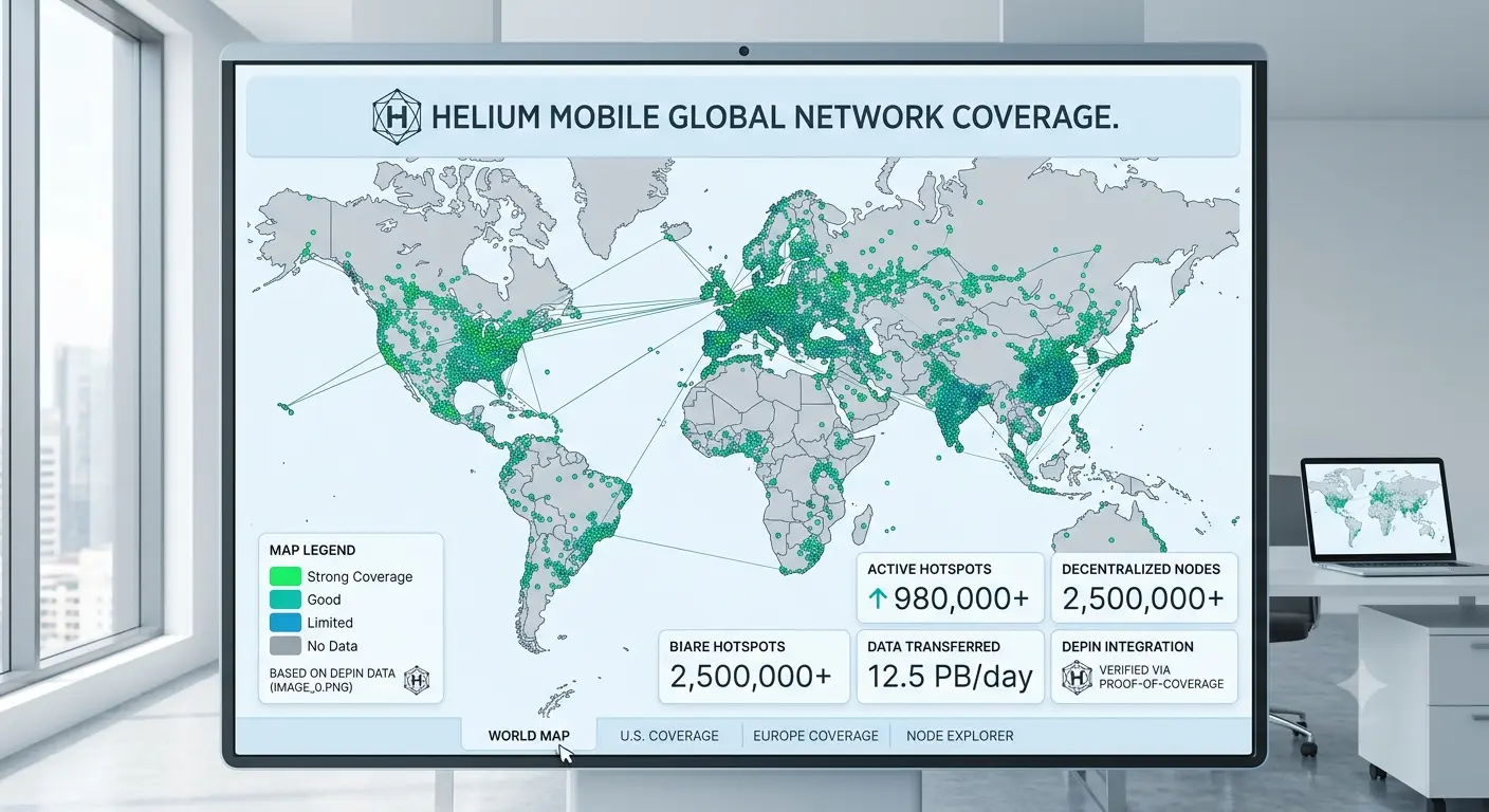 карта покрытия Helium