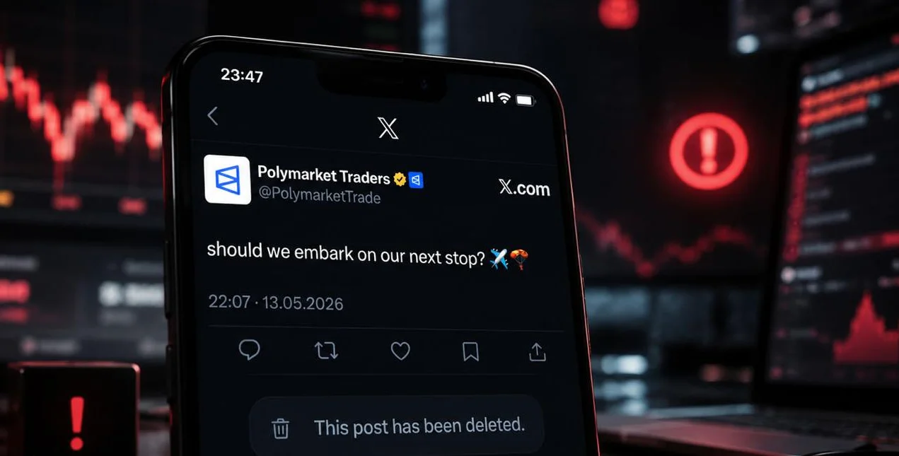 Удаленный твитт о возможном аирдропе от Polymarket