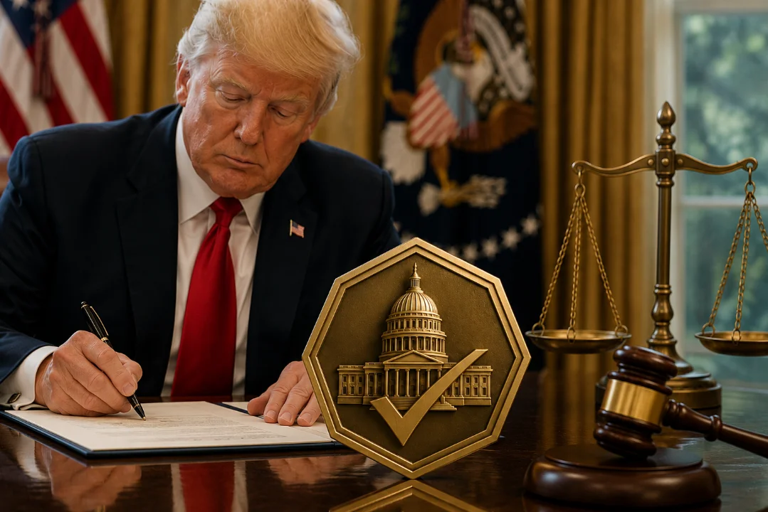 Подпись Трампа в законе CLARITY Act