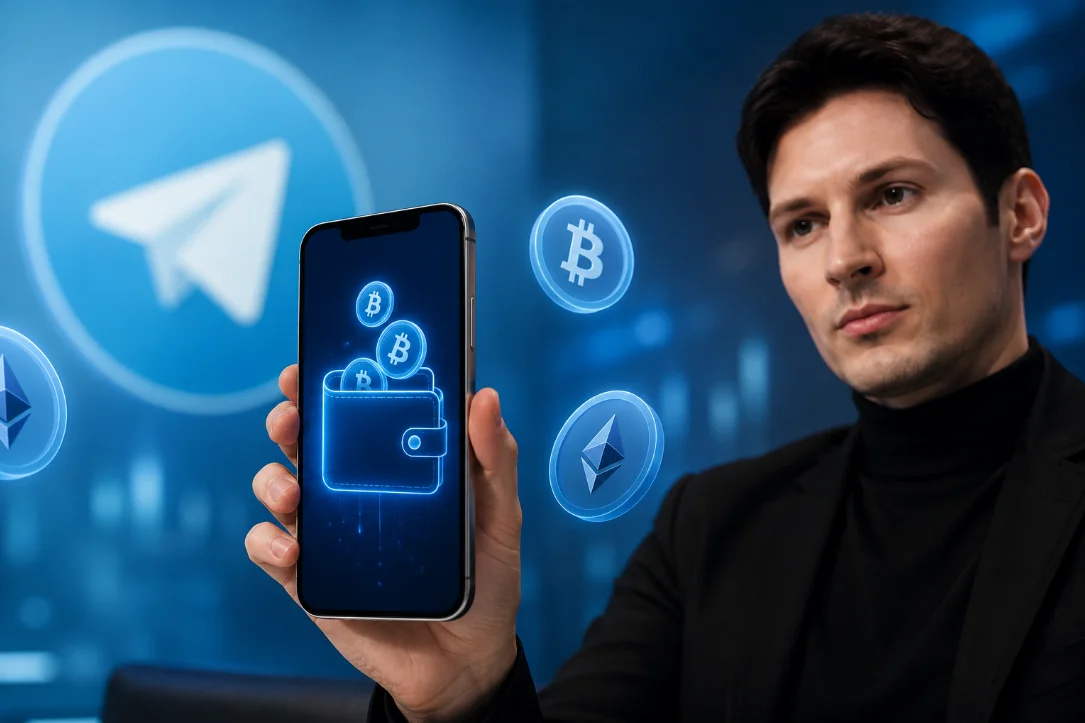 Дуров анонсировал запуск некастдиального кошелька внутри Telegram
