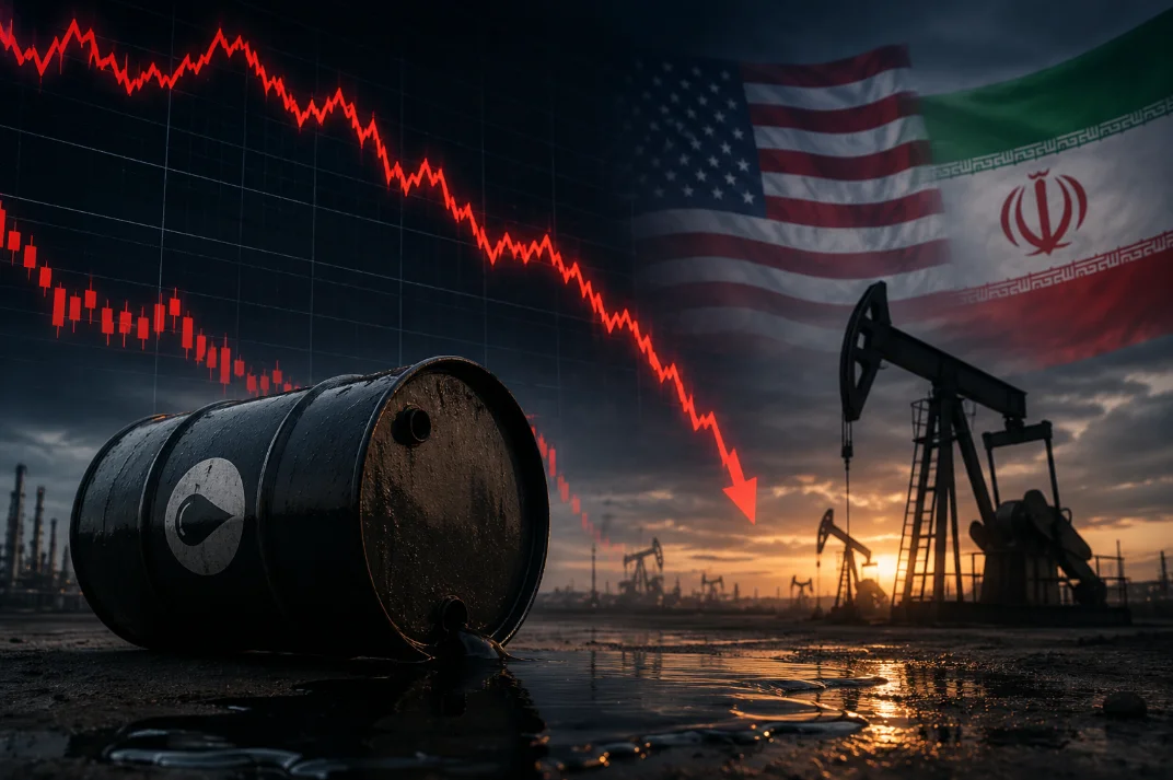 Обвал нефти после паузы в конфликте США и Ирана