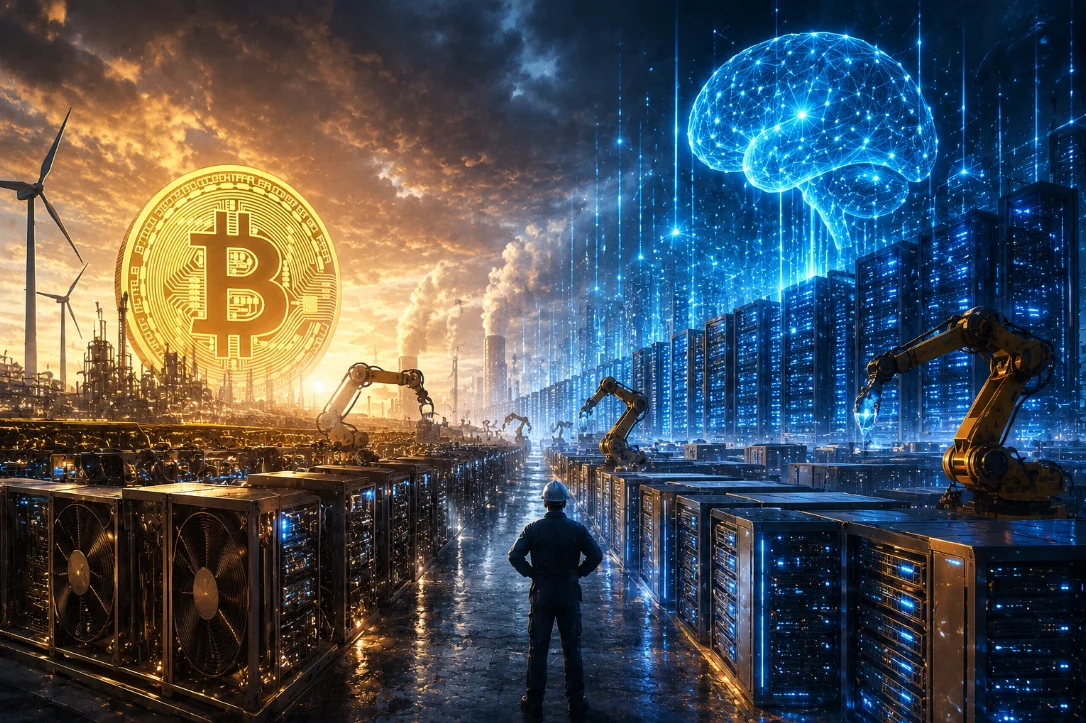 Майнинг биткоина меняет бизнес-модель под влиянием AI