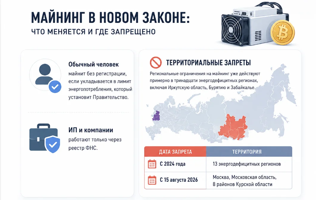 Майнинг в новом законе