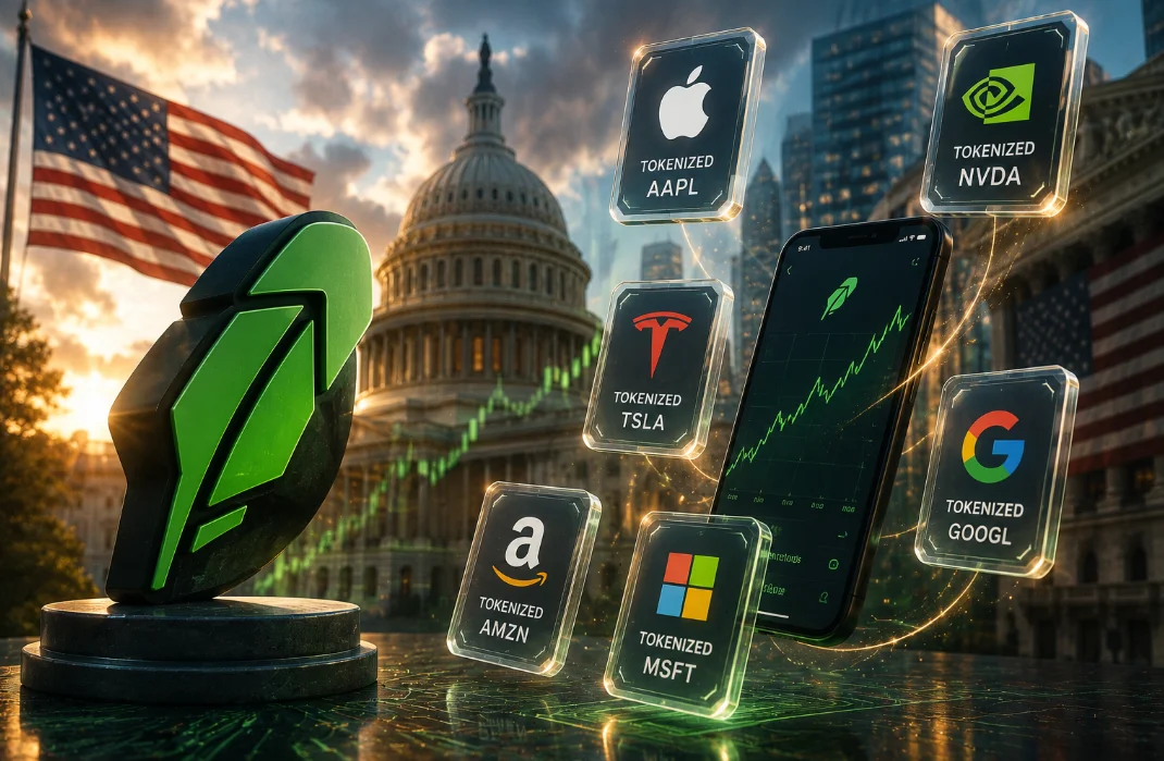 Торговля регулируемыми токенизированными акциями через Robinhood