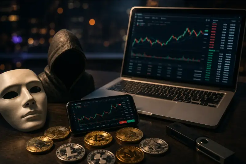 Анонимная торговля криптовалютой без верификации