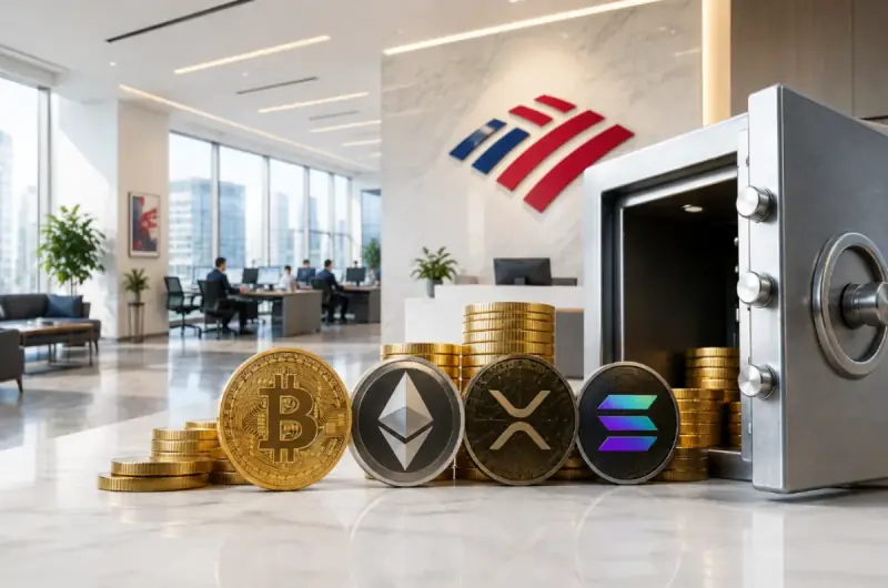 Bank of America покупает криптоактивы на миллиарды долларов